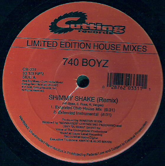 740 Boyz - Shimmy Shake (Remix) | Cutting Records (CR-331) - 4