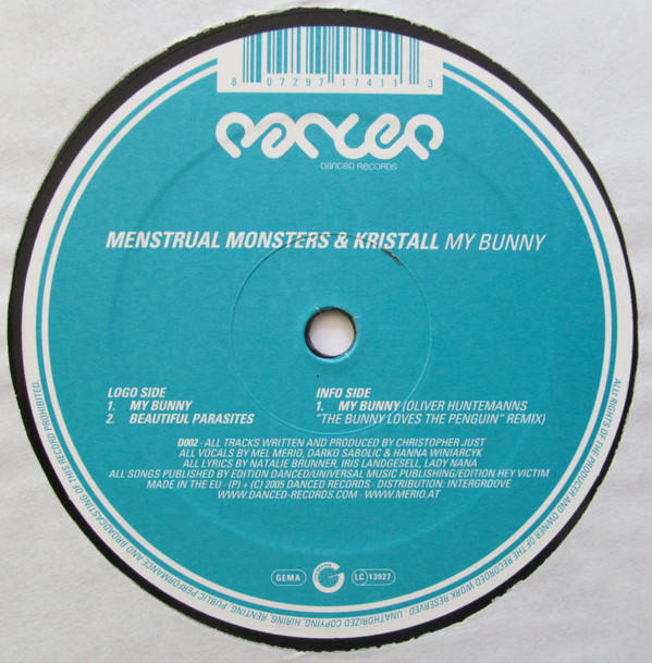 Menstruation Monsters - My Bunny | Danced Records (D002) - 3 Menstruation Monsters - My Bunny | Danced Records (D002) - 3