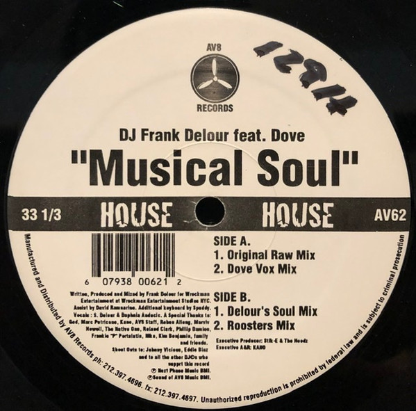 Frank Delour - Musical Soul | AV8 Records (AV 062) - 2 Frank Delour - Musical Soul | AV8 Records (AV 062) - 2
