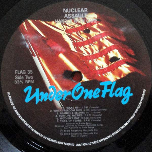Nuclear Assault - Handle With Care | Under One Flag (FLAG 35) - 4