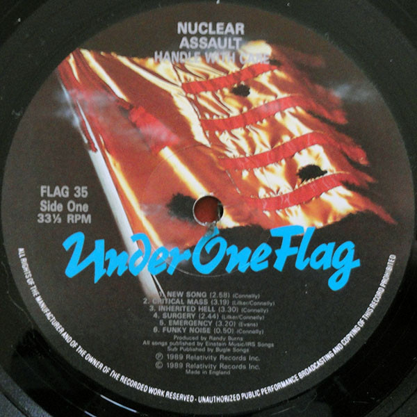 Nuclear Assault - Handle With Care | Under One Flag (FLAG 35) - 3