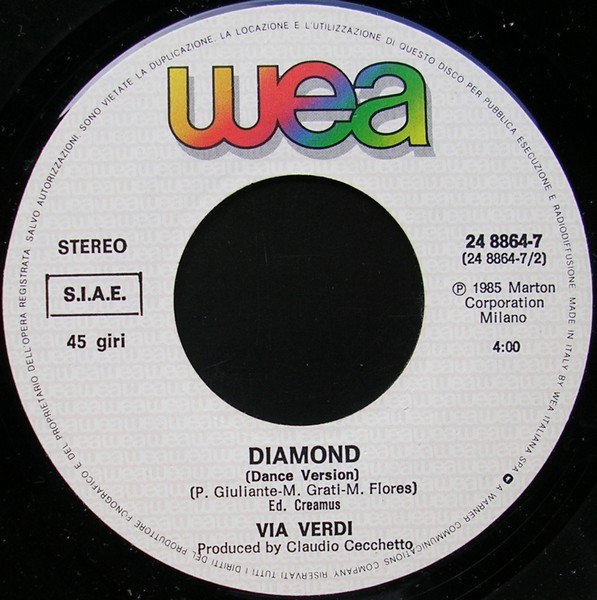 Via Verdi - Diamond | WEA (24 8864-7) - 4