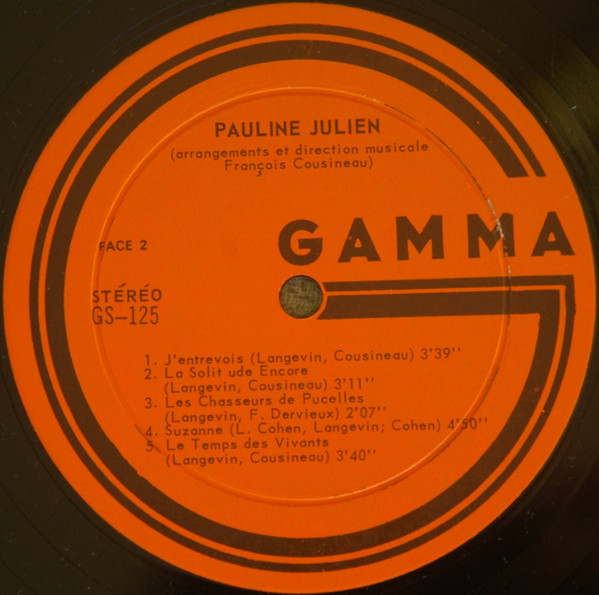 Pauline Julien - Comme Je Crie... Comme Je Chante... | Gamma (GS125) - 4