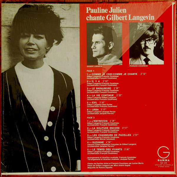 Pauline Julien - Comme Je Crie... Comme Je Chante... | Gamma (GS125) - 2