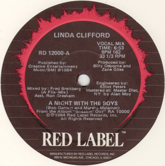 Linda Clifford - A Night With The Boys | Red Label (RD 12000) - main