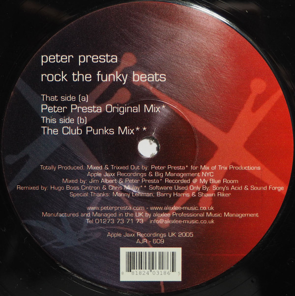 Peter Presta - Rock The Funky Beats | Apple Jaxx Recordings (AJR609) - 2