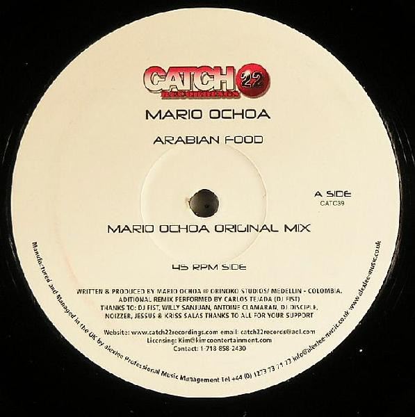 Mario Ochoa - Arabian Food | Catch 22 Recordings (CATC 39) - main Mario Ochoa - Arabian Food | Catch 22 Recordings (CATC 39) - main