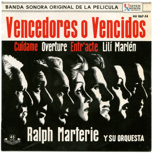 Banda Sonora Original De la Película Vencedores O Vencidos (Judgment At Nuremberg)
