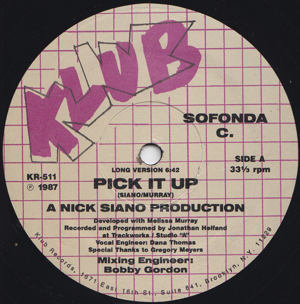 Sofonda C. - Pick It Up | Klub Records (KR-511) - main Sofonda C. - Pick It Up | Klub Records (KR-511) - main