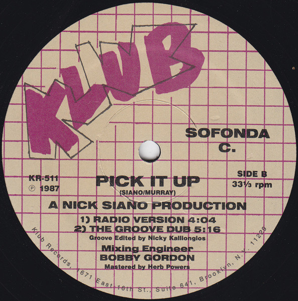 Sofonda C. - Pick It Up | Klub Records (KR-511) - 2 Sofonda C. - Pick It Up | Klub Records (KR-511) - 2