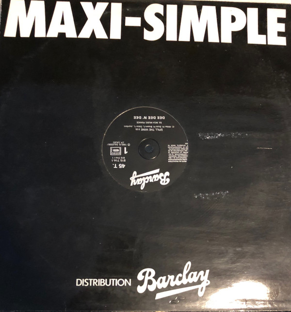 Dee Dee N'Dee - Spill The Wine / Aseptic Houston Transit  | Barclay (815 714-1)