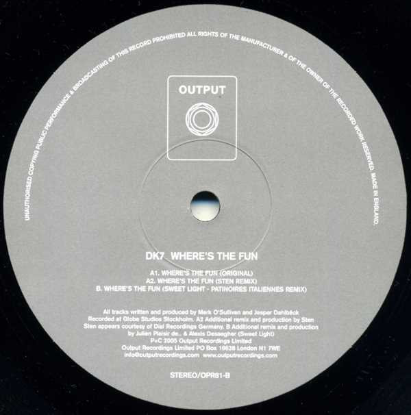 DK7 - Where's The Fun | Output (OPR81) - 3