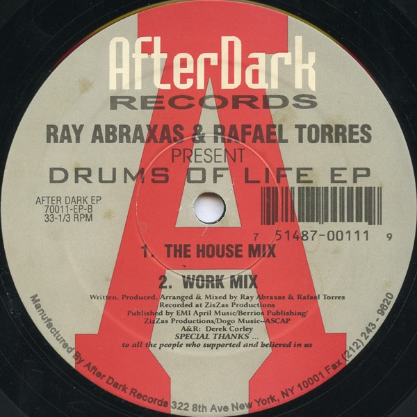 Ray Abraxas & Rafael Torres - Drums Of Life EP | After Dark Records (70011-EP) - 3 Ray Abraxas & Rafael Torres - Drums Of Life EP | After Dark Records (70011-EP) - 3