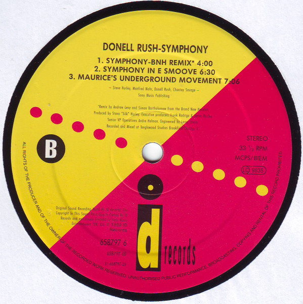Donnell Rush - Symphony | ID Records (658797 6) - 3 Donnell Rush - Symphony | ID Records (658797 6) - 3