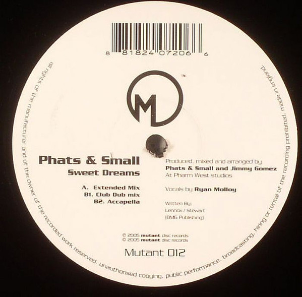 Phats & Small - Sweet Dreams | Mutant Disc (MUTANT 012) - main Phats & Small - Sweet Dreams | Mutant Disc (MUTANT 012) - main