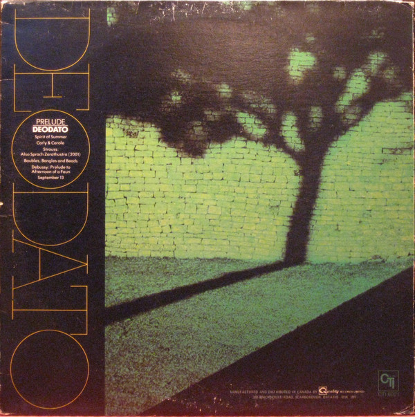 Eumir Deodato - Prelude | CTI Records (CTI 6021) - 2 Eumir Deodato - Prelude | CTI Records (CTI 6021) - 2