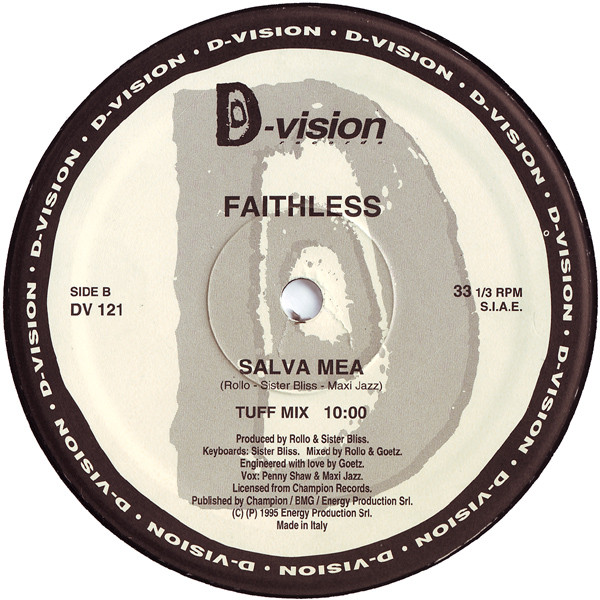 Faithless - Salva Mea | D:vision Records (DV 121) - 2