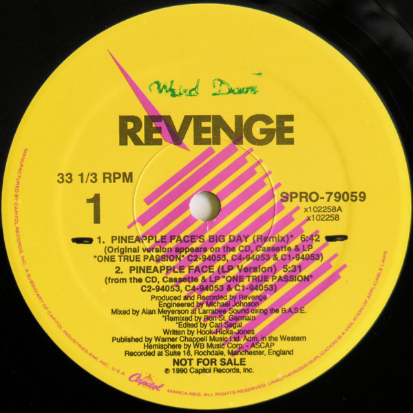 Revenge - Pineapple Face | Capitol Records (SPRO-79059) - 2