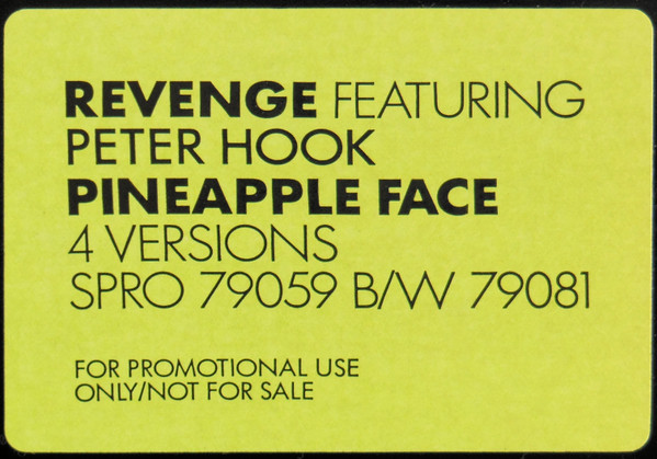 Revenge - Pineapple Face | Capitol Records (SPRO-79059) - 4