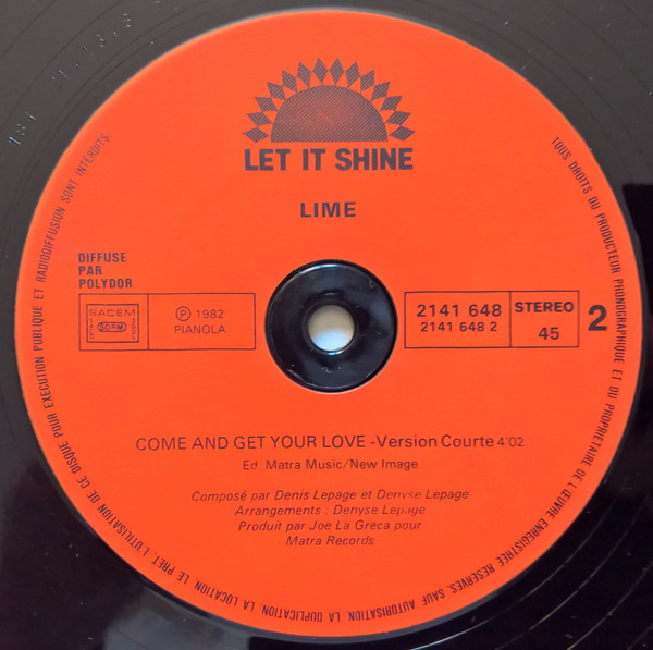 Lime - Come And Get Your Love | Let It Shine (2141 648) - 8 Lime - Come And Get Your Love | Let It Shine (2141 648) - 8
