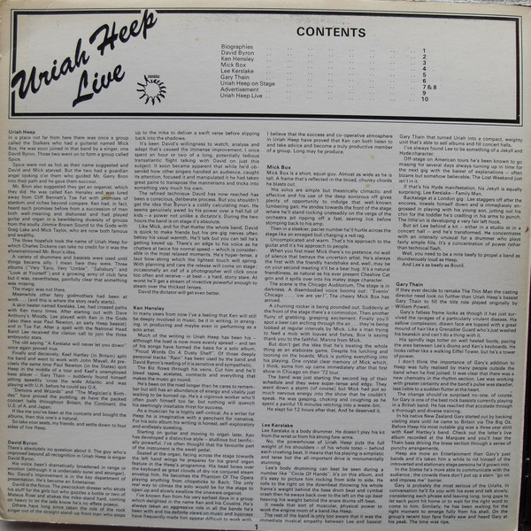 Uriah Heep Live (January 1973)