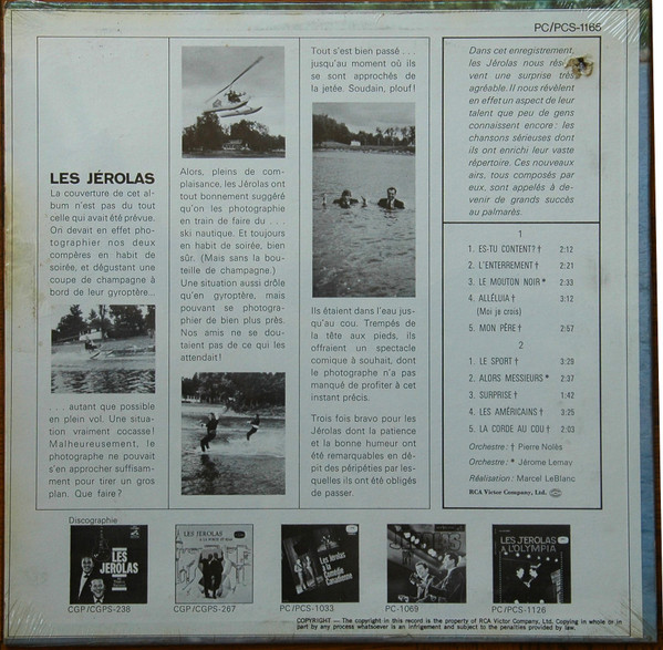 Les Jérolas - Es-Tu Content ? | RCA Victor (PCS-1165) - 2 Les Jérolas - Es-Tu Content ? | RCA Victor (PCS-1165) - 2