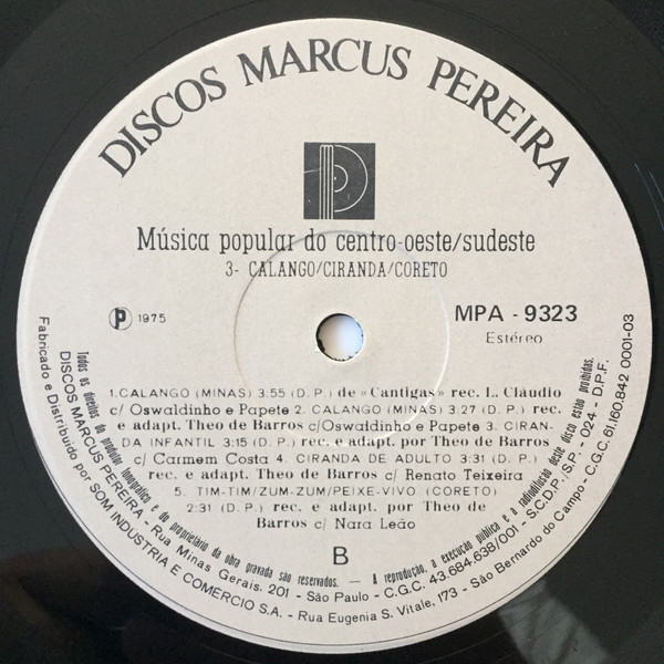 Música Popular Do Centro-Oeste/Sudeste 3