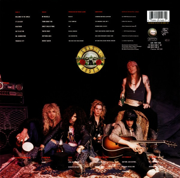 Guns N' Roses - Appetite For Destruction | Geffen Records (WX 125) - 4