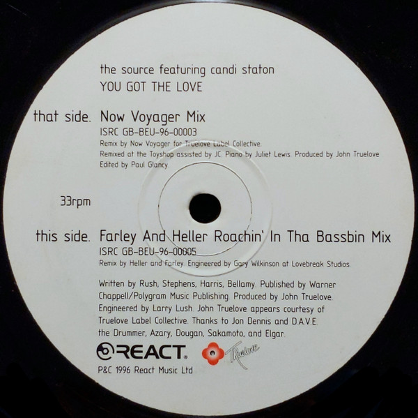 The Source Featuring Candi Staton - You Got The Love | React (12 REACT 89) - 4