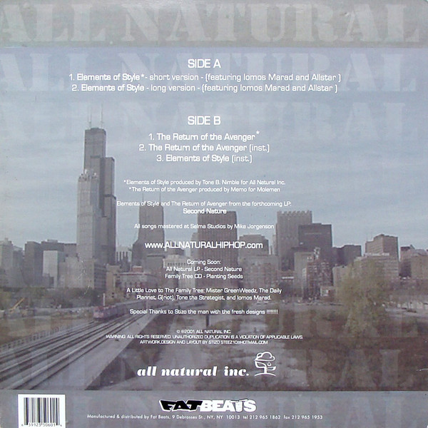 All Natural - Elements Of Style | All Natural Inc. (AN-13) - 2 All Natural - Elements Of Style | All Natural Inc. (AN-13) - 2