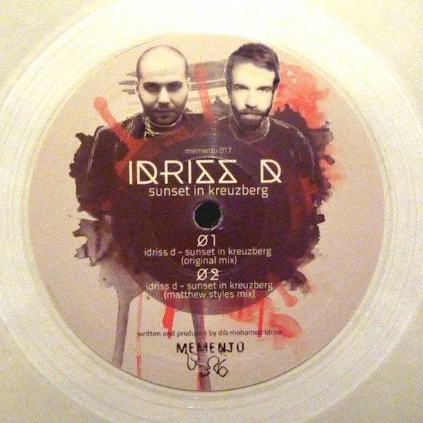 Idriss D - Sunset In Kreuzberg | Memento Records (memento 017) - main Idriss D - Sunset In Kreuzberg | Memento Records (memento 017) - main