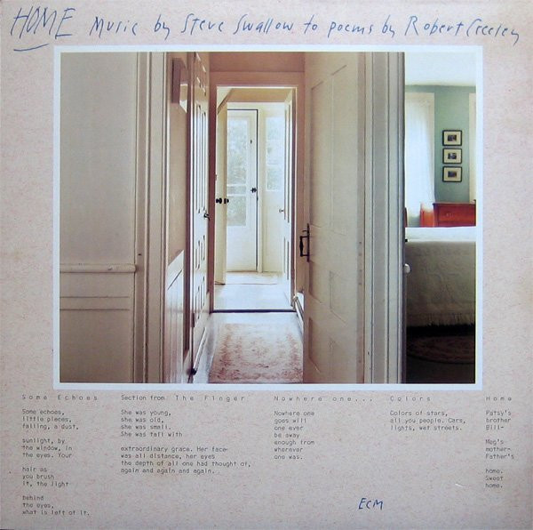 Home · Music By Steve Swallow To Poems By Robert Creeley