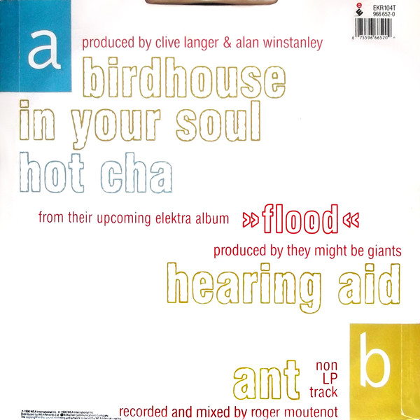 They Might Be Giants - Birdhouse In Your Soul | Elektra (EKR 104 T) - 2