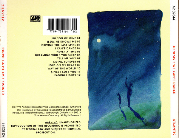 Genesis - We Can't Dance | Atlantic (A2 82344) - 2