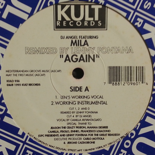 DJ Angel Featuring Mila - Again | Kult Records (KULO 956) - 4