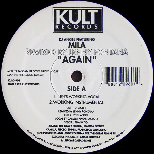 DJ Angel Featuring Mila - Again | Kult Records (KULO 956) - 2