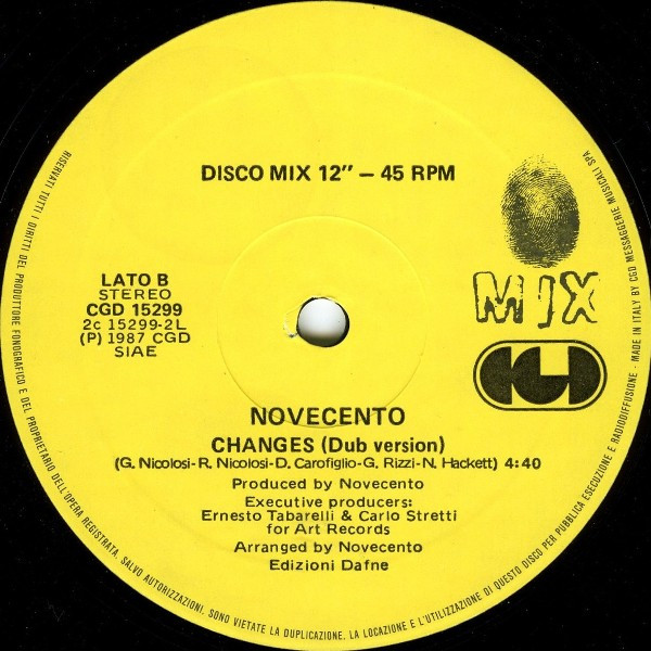 Novecento - Changes | CGD (CGD 15299) - 4