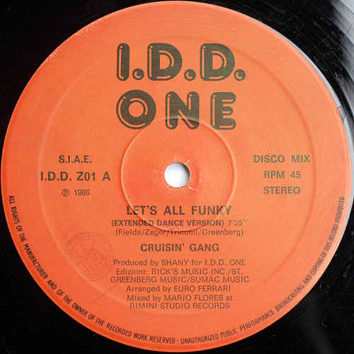 Cruisin' Gang - Let's All Funky | I.D.D. One (I.D.D. Z01) - 3