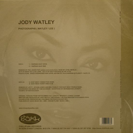Jody Watley - Photographs | Chillifunk Records (CF 046) - 2