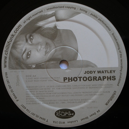 Jody Watley - Photographs | Chillifunk Records (CF 046) - 4