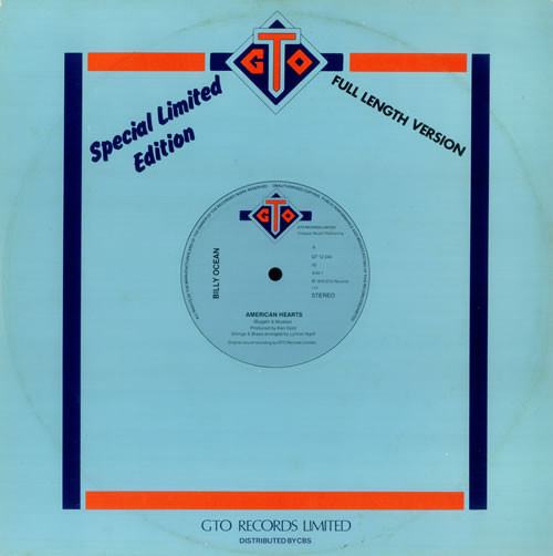 Billy Ocean - American Hearts | GTO (GT 12 244) - main