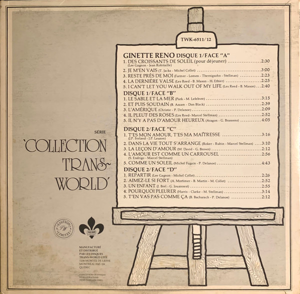 Ginette Reno - Collection Ginette Reno | Trans-World International (TWK-6511/12) - 3 Ginette Reno - Collection Ginette Reno | Trans-World International (TWK-6511/12) - 3