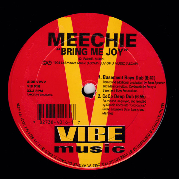 Meechie - Bring Me Joy | Vibe Music (VIB 016) - main Meechie - Bring Me Joy | Vibe Music (VIB 016) - main