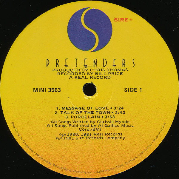 The Pretenders - Extended Play | Sire (MINI 3563) - 3