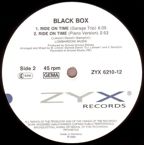 Black Box - Ride On Time | ZYX Records (ZYX 6210-12) - 4 Black Box - Ride On Time | ZYX Records (ZYX 6210-12) - 4