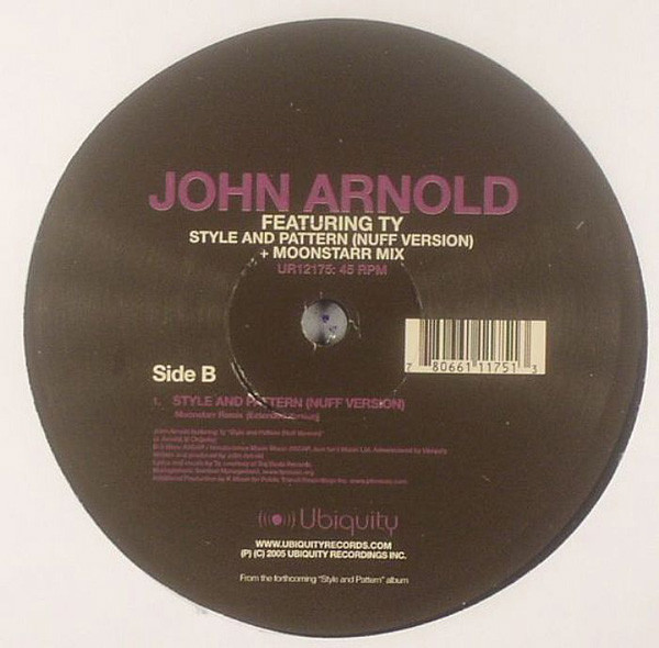 John Arnold Featuring Ty - Style And Pattern (Nuff Version) | Ubiquity (UR12175) - 2 John Arnold Featuring Ty - Style And Pattern (Nuff Version) | Ubiquity (UR12175) - 2