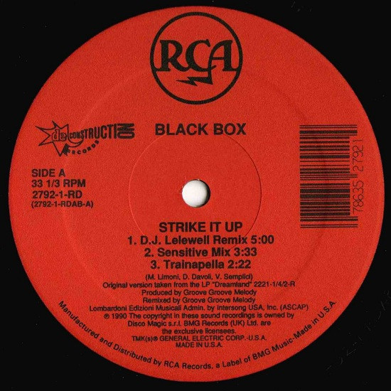 Black Box - Strike It Up | RCA (2792-1-RD) - 3 Black Box - Strike It Up | RCA (2792-1-RD) - 3