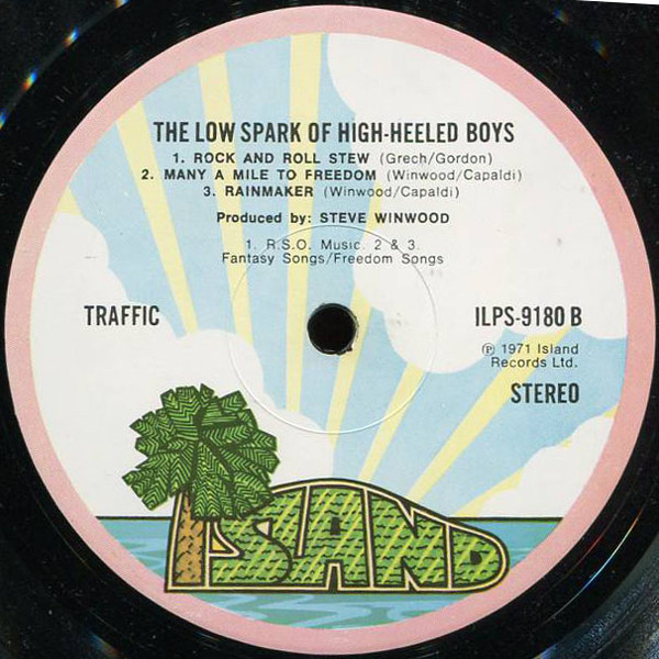 Traffic - The Low Spark Of High Heeled Boys | Island Records (ILPS 9180) - 4 Traffic - The Low Spark Of High Heeled Boys | Island Records (ILPS 9180) - 4