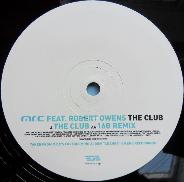 Mr. C Feat. Robert Owens - The Club | End Recordings (END 046) - 3