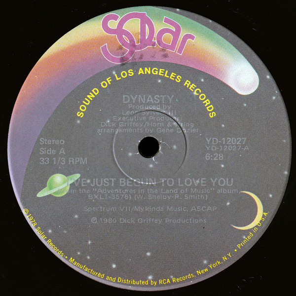 Dynasty - I've Just Begun To Love You | Solar (YD-12027) - main Dynasty - I've Just Begun To Love You | Solar (YD-12027) - main